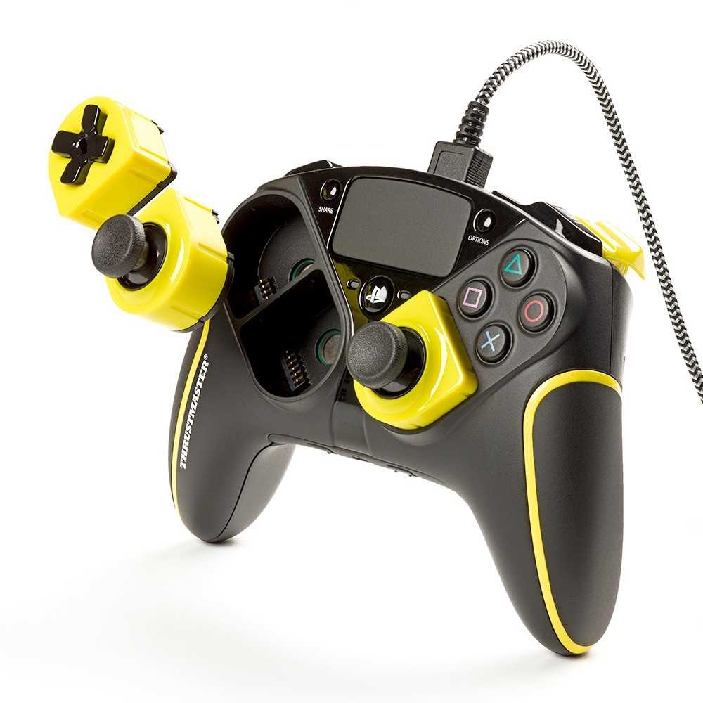 Yellow Controller eSwap Pro (PS4/PS5/PC) for Thrustmaster Games - Color eSwap Pack Home