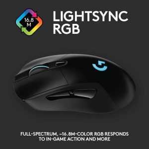 Logitech G703 LIGHTSPEED Wireless Gaming Mouse with HERO Sensor (PC/Mac) - Image 7