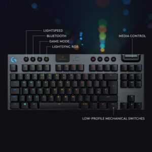 Logitech G915 TKL Tenkeyless LIGHTSPEED Wireless RGB Keyboard - Tactile (PC/Mac) - Image 5