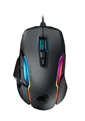 Roccat Kone AIMO RGB Wired Gaming Mouse - Black (PC)