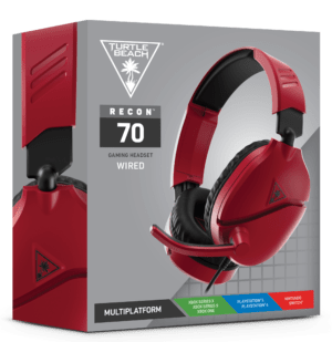 Turtle Beach Recon 70 Gaming Headset - Midnight Red (PS5/PS4) - Image 11