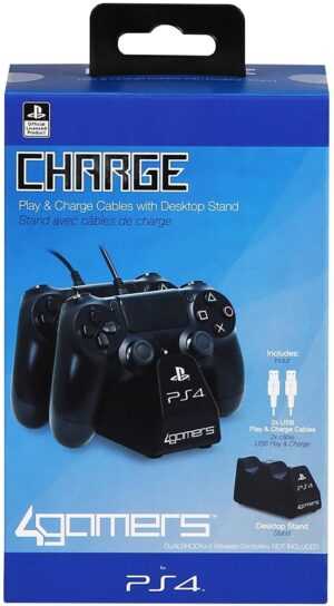 4Gamers Dual Charge n Stand (PS4)