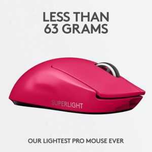 Logitech G PRO X SUPERLIGHT Gaming Mouse - Magenta (PC) - Image 6