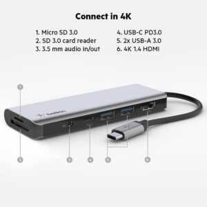 BELKIN CONNECT USB-C 7-in-1 Multiport Hub Adapter - Image 6