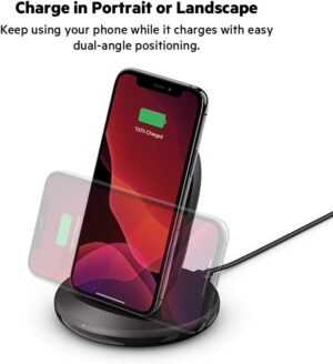 BELKIN BOOST↑CHARGE™ 15W Wireless Charging Stand + QC™ 3.0 24w Wall Charger - Image 5