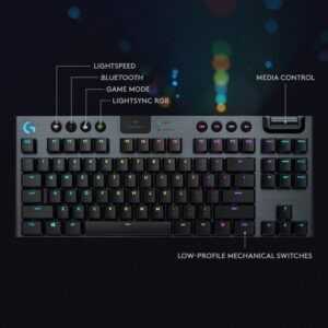 Logitech G915 TKL Wireless Mechanical RGB Keyboard - GL-Clicky (PC/Mac) - Image 2