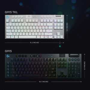 Logitech G915 TKL White Wireless Mechanical - GL-Tactile (PC/Mac) - Image 6