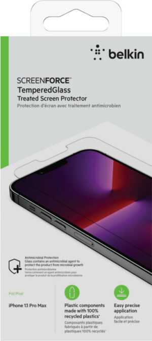 BELKIN Tempered Glass ANTI-MICROBIAL Screen Protector  IPhone13 Max - Image 4