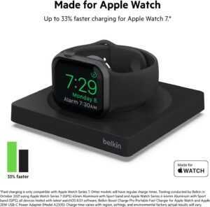 BOOST↑CHARGE™ Pro Portable Fast Charger for Apple Watch - Black - Image 3