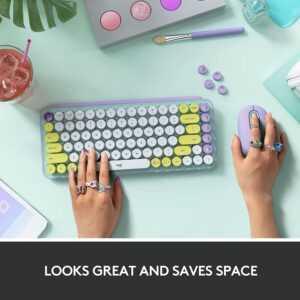 Logitech POP Keys Wireless Bluetooth Mechanical Keyboard - Daydream Mint (PC/Mac) - Image 2