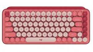 Logitech POP Keys Wireless Bluetooth Mechanical Keyboard - Heartbreaker Rose (PC/Mac)