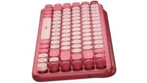 Logitech POP Keys Wireless Bluetooth Mechanical Keyboard - Heartbreaker Rose (PC/Mac) - Image 5