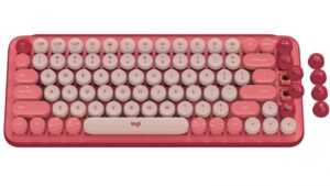 Logitech POP Keys Wireless Bluetooth Mechanical Keyboard - Heartbreaker Rose (PC/Mac) - Image 3