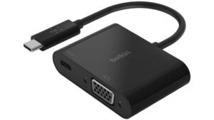 BELKIN Adapter USB-C TO VGA 60W PD - Black (PC)