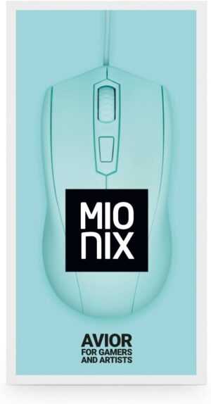 Mionix Avior Ice Cream Ambidextrous Optical Gaming Mouse - Turquoise (PC) - Image 4