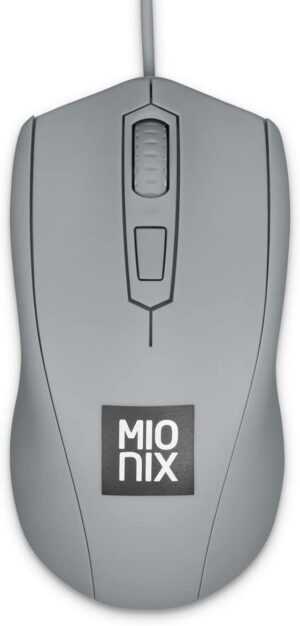 Mionix Avior Shark Fin Ambidextrous Optical Gaming Mouse - Gray (PC)