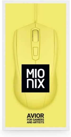 Mionix Avior French Fries Ambidextrous Optical Gaming Mouse - Yellow (PC) - Image 4