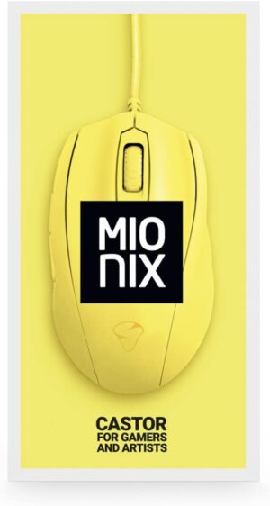 Mionix Castor French Fries Optical Gaming Mouse - Yellow (PC) - Image 4