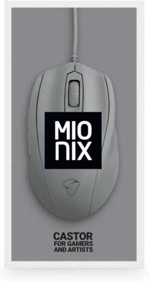 Mionix Castor Shark Fin Optical Gaming Mouse - Gray (PC) - Image 4