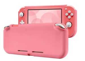 Tomtoc Liquid Silicon Case - Coral (Nintendo Switch Lite)