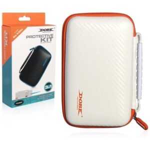 DOBE 3-in-1 Protective Kit - White/Orange (New Nintendo 2DSXL)