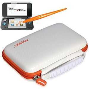 DOBE 3-in-1 Protective Kit - White/Orange (New Nintendo 2DSXL) - Image 3