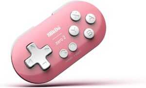 8Bitdo Zero 2 Bluetooth Gamepad - Pink (PC/Mobile/Nintendo Switch)