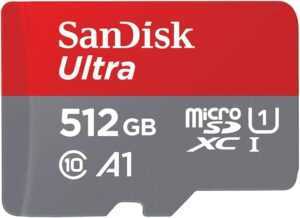 Sandisk Ultra MicroSD 512GB - Class 10 - 150Mb/s (Nintendo Switch)