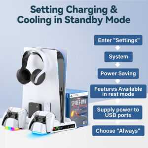 OTVO Multifunctional Cooling Stand With Controller Charger (PS5) - Image 6