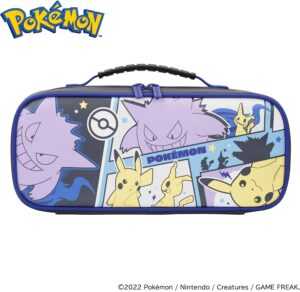 Hori Cargo Pouch Compact - Pikachu, Gengar & Mimikyu (Nintendo Switch)