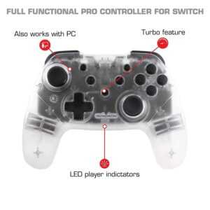 Nyko Wireless Core Controller - Clear (Nintendo Switch) - Image 3