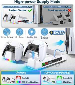 OTVO Multifunctional Cooling Stand With Controller Charger (PS5) - Image 3