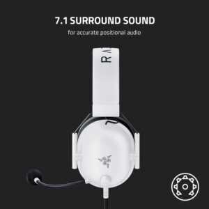 Razer BlackShark V2 X - Wired Gaming Headset - White Edition (PC/Mac/Switch/Playstation/Xbox) - Image 6