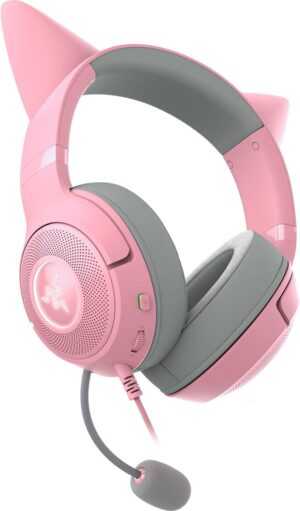 Razer Kraken Kitty V2 - USB Headset with RGB Kitty Ears - Quartz Edition (PC) - Image 9