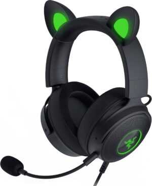 Razer Kraken Kitty V2 Pro - Wired RGB Headset with Interchangeable Ears - Black (PC/Switch/Playstation)