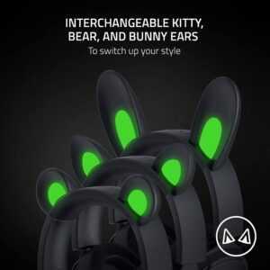 Razer Kraken Kitty V2 Pro - Wired RGB Headset with Interchangeable Ears - Black (PC/Switch/Playstation) - Image 2