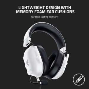 Razer BlackShark V2 X - Wired Gaming Headset - White Edition (PC/Mac/Switch/Playstation/Xbox) - Image 5