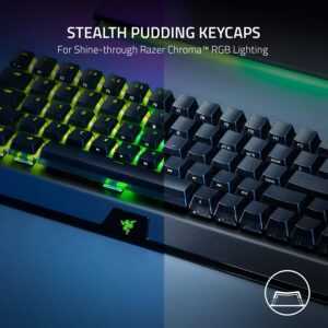 Razer BlackWidow V3 Mini HyperSpeed - Phantom Pudding Edition - 65% Wireless Mechanical Gaming Keyboard - Green Switch (PC) - Image 5