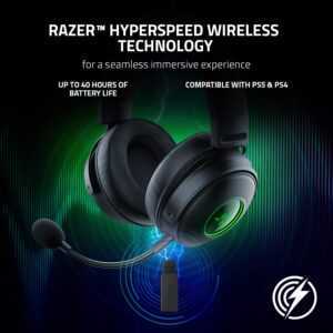 Razer Kraken V3 Pro - Wireless Gaming Headset with Razer HyperSense (PC/Playstation/Switch/Xbox) - Image 5