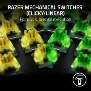 Razer BlackWidow V4 X - Mechanical Gaming Keyboard - Yellow Switch - US Layout (PC) - Image 2