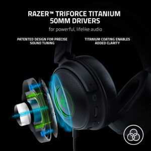 Razer Kraken V3 Pro - Wireless Gaming Headset with Razer HyperSense (PC/Playstation/Switch/Xbox) - Image 3