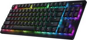 Razer DeathStalker V2 Pro Tenkeyless - Wireless Low Profile Optical Gaming Keyboard - Linear Red Switch (PC)