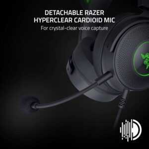 Razer Kraken Kitty V2 Pro - Wired RGB Headset with Interchangeable Ears - Black (PC/Switch/Playstation) - Image 4