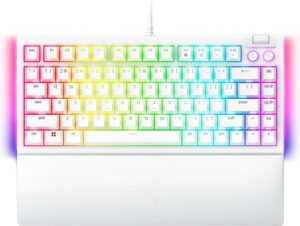 Razer BlackWidow V4 75% - Hot-swappable Mechanical Gaming Keyboard - White Edition - US Layout (PC)