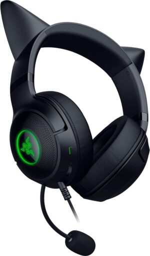 Razer Kraken Kitty V2 - USB Headset with RGB Kitty Ears - Black (PC) - Image 9