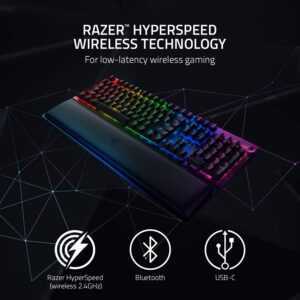 Razer BlackWidow V3 Pro - Wireless Mechanical Gaming Keyboard - Yellow Switch (PC) - Image 2