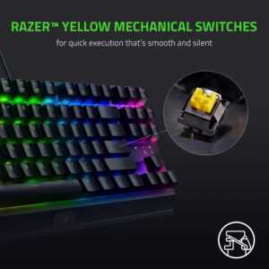 Razer BlackWidow V3 Tenkeyless - Mechanical Gaming Keyboard - Yellow Switch - US Layout (PC) - Image 2