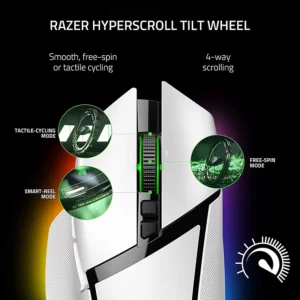 Razer Basilisk V3 Pro White Edition - Ergonomic Wireless Gaming Mouse (PC) - Image 2