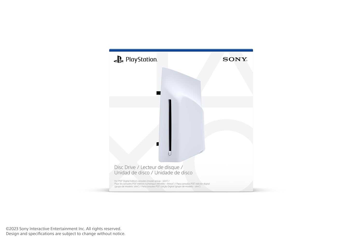 Sony PlayStation 5 Slim Digital Console with Extra Glacier White Controller