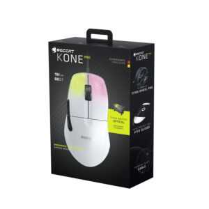 Roccat Kone Pro Wired Ergonomic Performance Gaming Mouse - White (PC) - Image 8